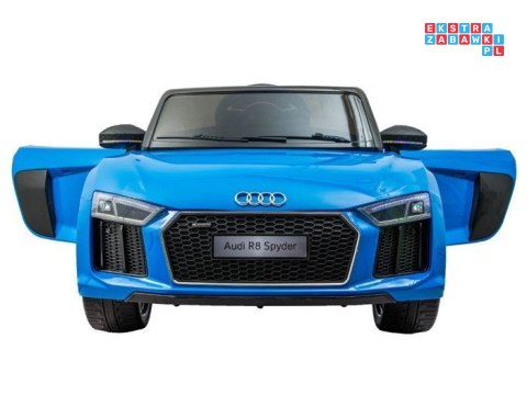[PA0182] AUDI R8 Spyder na akumulator 2x35W 12V/7Ah pilot LED panel muzyczny - żółty