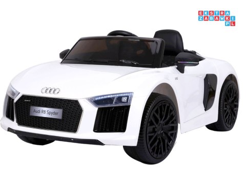 [PA0182] AUDI R8 Spyder na akumulator 2x35W 12V/7Ah pilot LED panel muzyczny - żółty