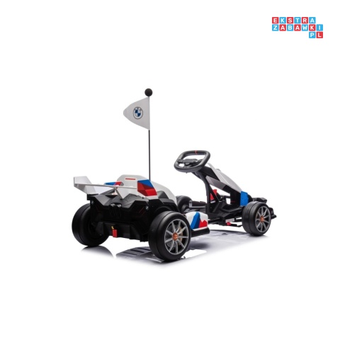 [BDM00978] Gokart BMW z funkcją driftu na akumulator 2x200W 24V/9Ah wolny start sportowe siedzenie - biały
