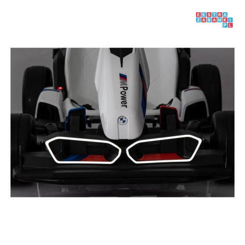 [BDM00978] Gokart BMW z funkcją driftu na akumulator 2x200W 24V/9Ah wolny start sportowe siedzenie - biały