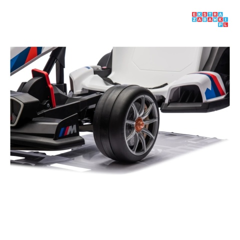 [BDM00978] Gokart BMW z funkcją driftu na akumulator 2x200W 24V/9Ah wolny start sportowe siedzenie - biały