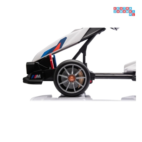 [BDM00978] Gokart BMW z funkcją driftu na akumulator 2x200W 24V/9Ah wolny start sportowe siedzenie - biały