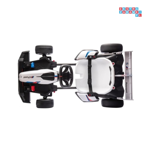[BDM00978] Gokart BMW z funkcją driftu na akumulator 2x200W 24V/9Ah wolny start sportowe siedzenie - biały