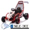 [DM-108.DRIFT] Gokart TORNADO z funkcją driftu na akumulator 2x150W 24V/7Ah siedzenie z ekoskóry Bluetooth - czerwony