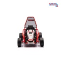 [DM-108.DRIFT] Gokart TORNADO z funkcją driftu na akumulator 2x150W 24V/7Ah siedzenie z ekoskóry Bluetooth - czerwony