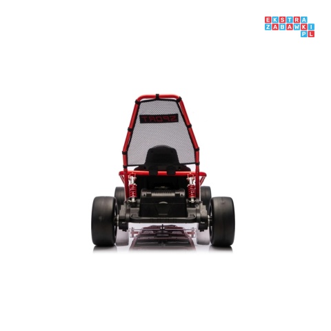 [DM-108.DRIFT] Gokart TORNADO z funkcją driftu na akumulator 2x150W 24V/7Ah siedzenie z ekoskóry Bluetooth - czerwony