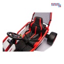 [DM-108.DRIFT] Gokart TORNADO z funkcją driftu na akumulator 2x150W 24V/7Ah siedzenie z ekoskóry Bluetooth - czerwony