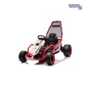[DM-108.DRIFT] Gokart TORNADO z funkcją driftu na akumulator 2x150W 24V/7Ah siedzenie z ekoskóry Bluetooth - czerwony