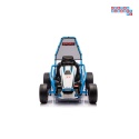 [DM-108.DRIFT] Gokart TORNADO z funkcją driftu na akumulator 2x150W 24V/7Ah siedzenie z ekoskóry Bluetooth - niebieski
