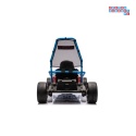 [DM-108.DRIFT] Gokart TORNADO z funkcją driftu na akumulator 2x150W 24V/7Ah siedzenie z ekoskóry Bluetooth - niebieski