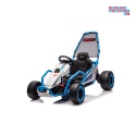 [DM-108.DRIFT] Gokart TORNADO z funkcją driftu na akumulator 2x150W 24V/7Ah siedzenie z ekoskóry Bluetooth - niebieski
