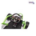 [DM-108.DRIFT] Gokart TORNADO z funkcją driftu na akumulator 2x150W 24V/7Ah siedzenie z ekoskóry Bluetooth - zielony