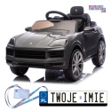 [BDM0990] Porsche Cayenne na akumulator 2x45W 12V/7Ah Bluetooth pilot EVA - czarny