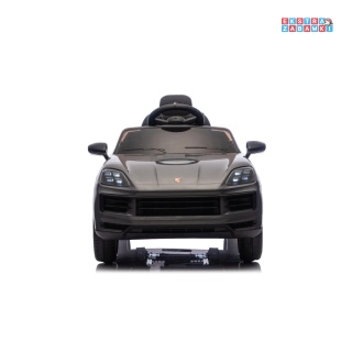Czarny Porsche Cayenne na akumulator - 2x45W, 12V/7Ah, Bluetooth, pilot, EVA - [BDM0990]