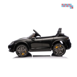 [BDM0988] Porsche Taycan Turbo S na akumulator 2x45W 12V/7Ah ekoskóra Bluetooth i pilot - czarny