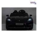 [BDM0988] Porsche Taycan Turbo S na akumulator 2x45W 12V/7Ah ekoskóra Bluetooth i pilot - czarny