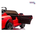 [BDM0988] Porsche Taycan Turbo S na akumulator 2x45W 12V/7Ah ekoskóra Bluetooth i pilot - czerwony