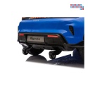 [BDM0988] Porsche Taycan Turbo S na akumulator 2x45W 12V/7Ah ekoskóra Bluetooth i pilot - niebieski