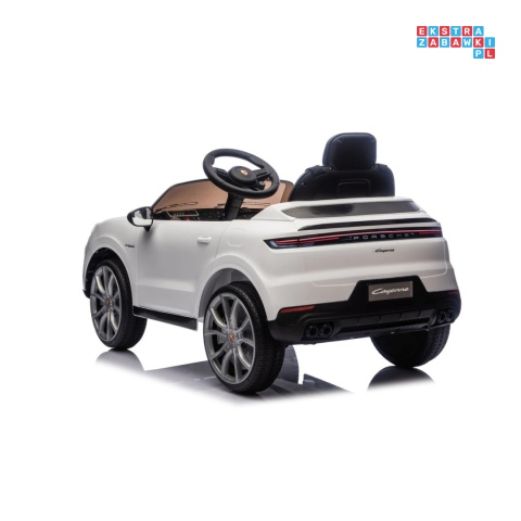 [BDM0990] Porsche Cayenne na akumulator 2x45W 12V/7Ah Bluetooth pilot EVA - biały