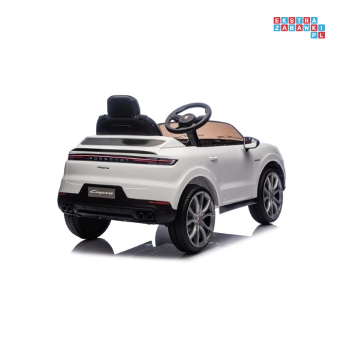 [BDM0990] Porsche Cayenne na akumulator 2x45W 12V/7Ah Bluetooth pilot EVA - biały