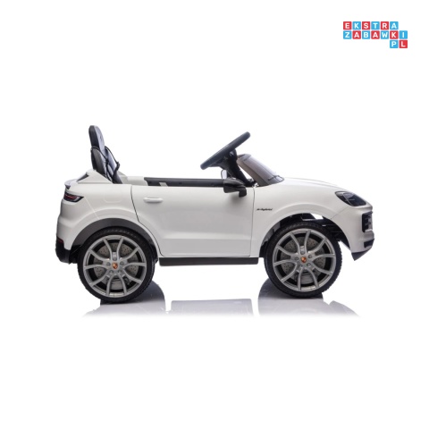 [BDM0990] Porsche Cayenne na akumulator 2x45W 12V/7Ah Bluetooth pilot EVA - biały