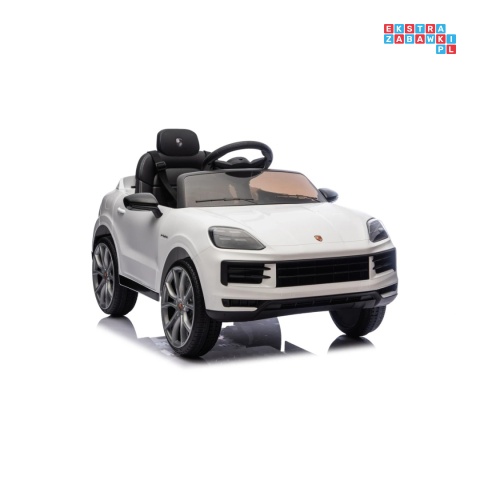 [BDM0990] Porsche Cayenne na akumulator 2x45W 12V/7Ah Bluetooth pilot EVA - biały