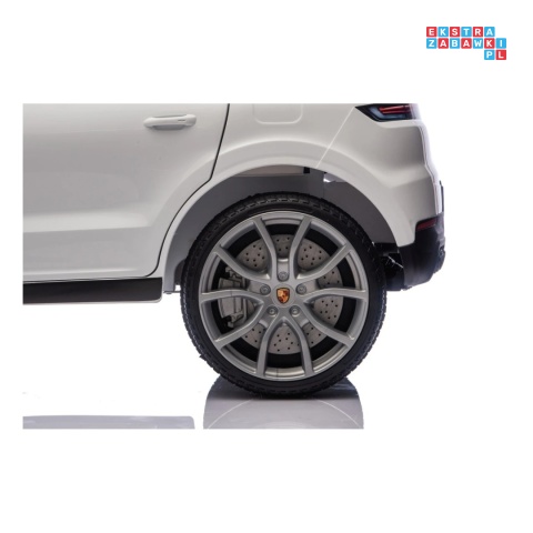 [BDM0990] Porsche Cayenne na akumulator 2x45W 12V/7Ah Bluetooth pilot EVA - biały