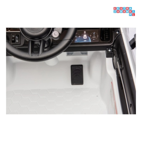 [BDM0990] Porsche Cayenne na akumulator 2x45W 12V/7Ah Bluetooth pilot EVA - biały