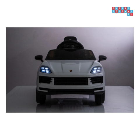 [BDM0990] Porsche Cayenne na akumulator 2x45W 12V/7Ah Bluetooth pilot EVA - biały