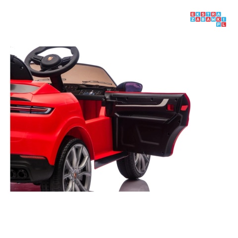 [BDM0990] Porsche Cayenne na akumulator 2x45W 12V/7Ah Bluetooth pilot EVA - czerwony