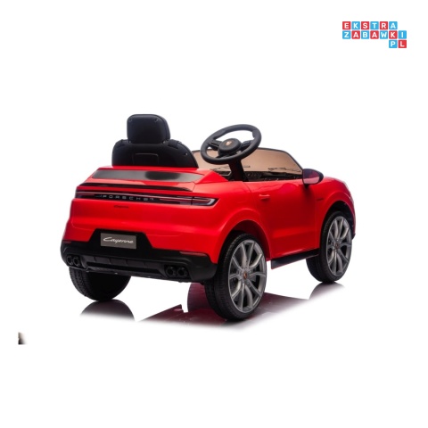 [BDM0990] Porsche Cayenne na akumulator 2x45W 12V/7Ah Bluetooth pilot EVA - czerwony