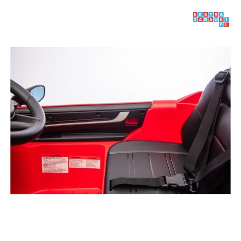 [BDM0990] Porsche Cayenne na akumulator 2x45W 12V/7Ah Bluetooth pilot EVA - czerwony