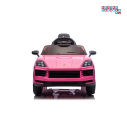 [BDM0990] Porsche Cayenne na akumulator 2x45W 12V/7Ah Bluetooth pilot EVA - różowy
