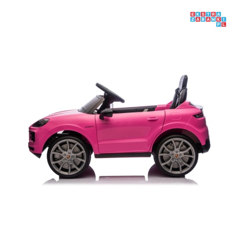 [BDM0990] Porsche Cayenne na akumulator 2x45W 12V/7Ah Bluetooth pilot EVA - różowy