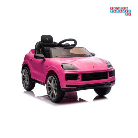 [BDM0990] Porsche Cayenne na akumulator 2x45W 12V/7Ah Bluetooth pilot EVA - różowy
