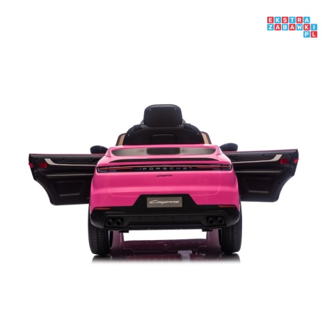 [BDM0990] Porsche Cayenne na akumulator 2x45W 12V/7Ah Bluetooth pilot EVA - różowy