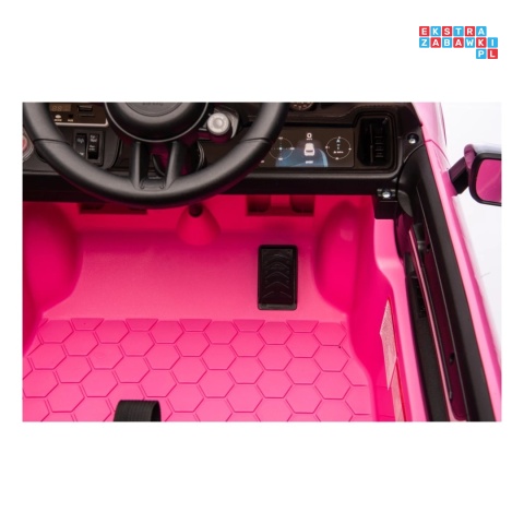 [BDM0990] Porsche Cayenne na akumulator 2x45W 12V/7Ah Bluetooth pilot EVA - różowy