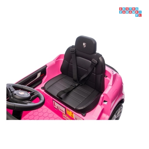 [BDM0990] Porsche Cayenne na akumulator 2x45W 12V/7Ah Bluetooth pilot EVA - różowy