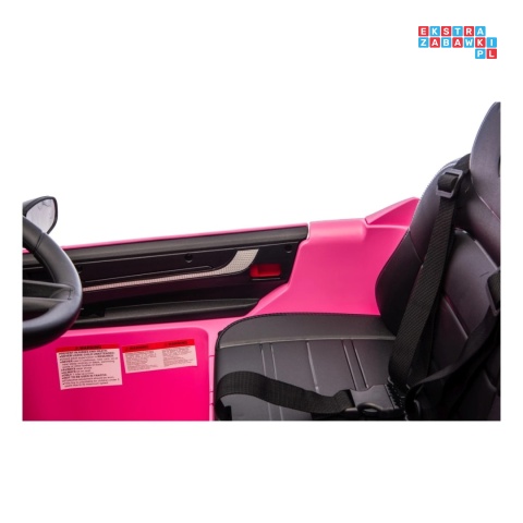 [BDM0990] Porsche Cayenne na akumulator 2x45W 12V/7Ah Bluetooth pilot EVA - różowy