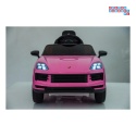 [BDM0990] Porsche Cayenne na akumulator 2x45W 12V/7Ah Bluetooth pilot EVA - różowy