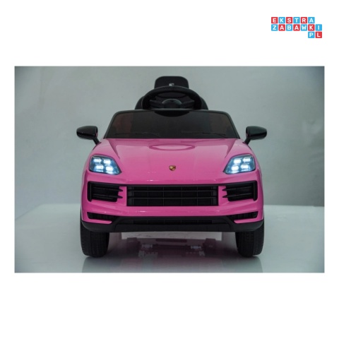 [BDM0990] Porsche Cayenne na akumulator 2x45W 12V/7Ah Bluetooth pilot EVA - różowy