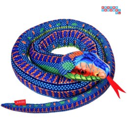 [ ZA4878 ] Realistyczna Maskotka Wąż niebieski 180cm
