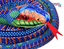 [ ZA4878 ] Realistyczna Maskotka Wąż niebieski 180cm