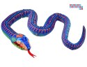 [ ZA4878 ] Realistyczna Maskotka Wąż niebieski 180cm