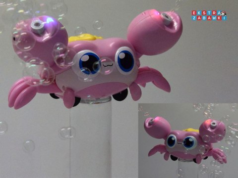 [ZA5717 RO] Uroczy chodzący krab na bańki mydlane automat maszyna świeci gra