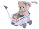 [ ZA5919 ] Wózek z rączką dla Lalek Misiów- Uroczy Wagonik do Ciągnięcia