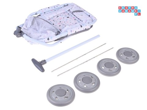 [ ZA5919 ] Wózek z rączką dla Lalek Misiów- Uroczy Wagonik do Ciągnięcia