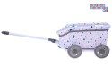 [ ZA5919 ] Wózek z rączką dla Lalek Misiów- Uroczy Wagonik do Ciągnięcia