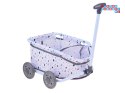 [ ZA5919 ] Wózek z rączką dla Lalek Misiów- Uroczy Wagonik do Ciągnięcia