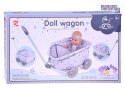 [ ZA5919 ] Wózek z rączką dla Lalek Misiów- Uroczy Wagonik do Ciągnięcia